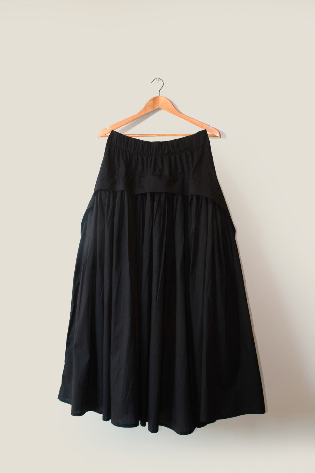 Cat Skirt in Black Poplin
