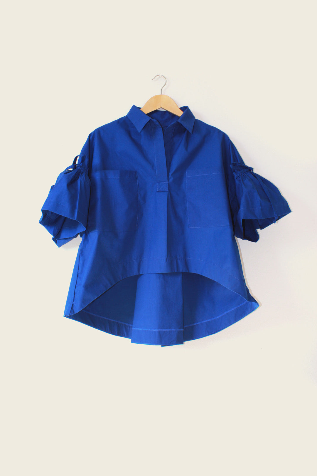 Franca Top in Royal Poplin