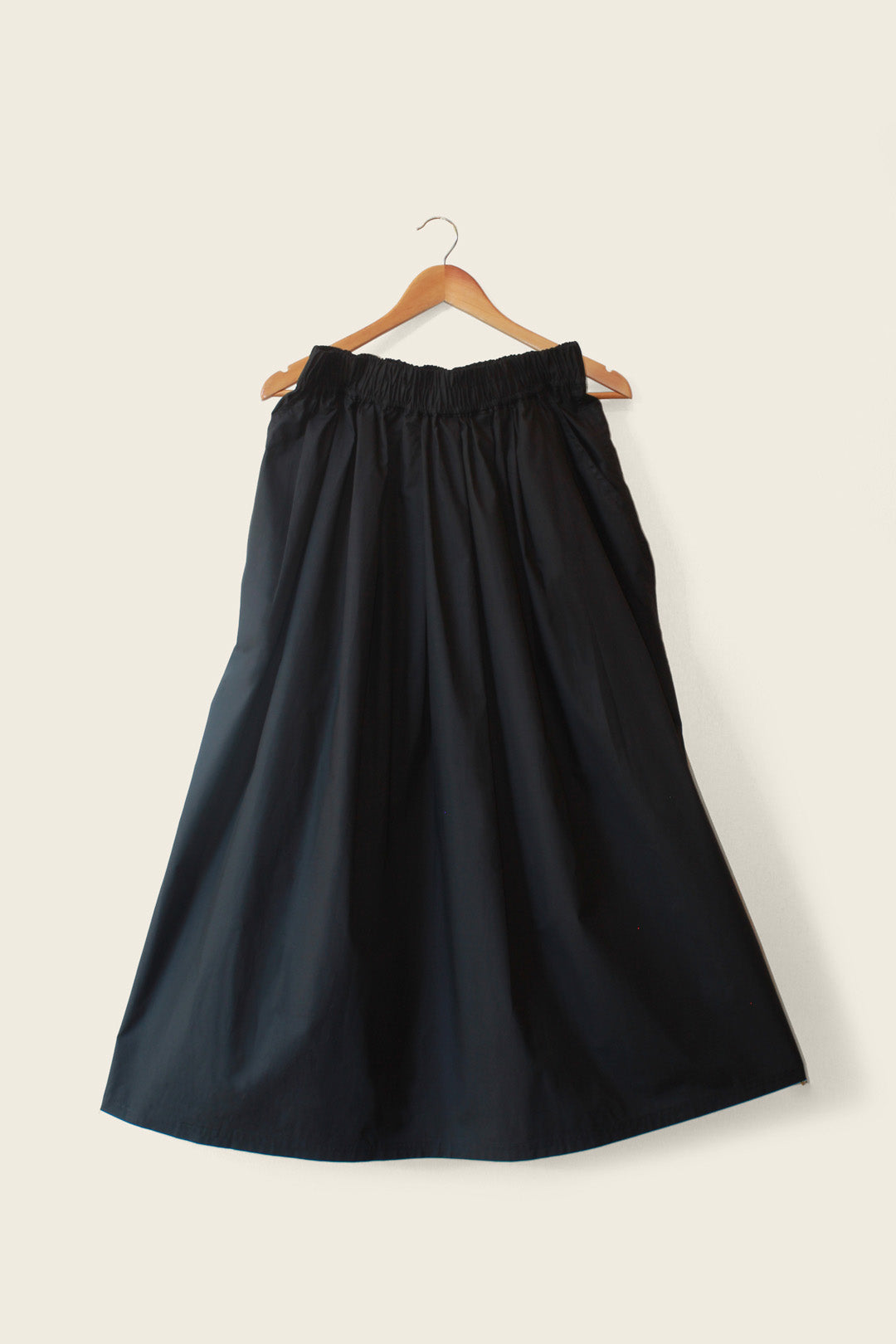 Milli Skirt in Black Poplin