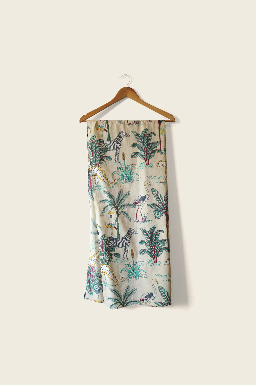 Leopard Floral Voile Scarf