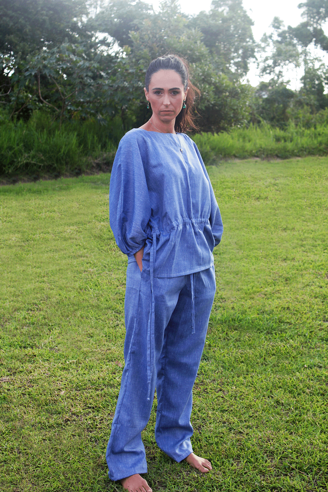 Linen Look Chelsea Pants