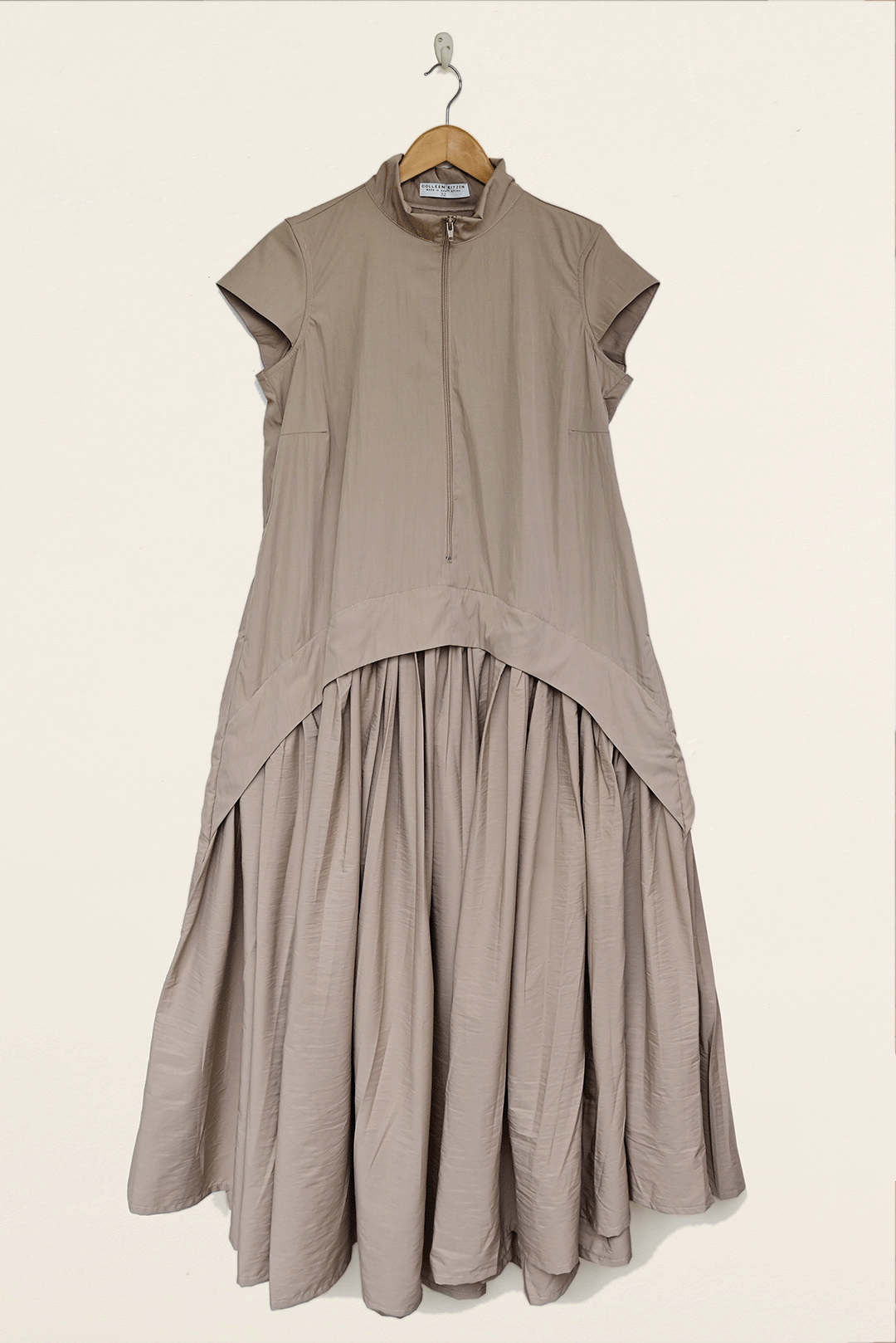 Parachute Cat Dress in Stone